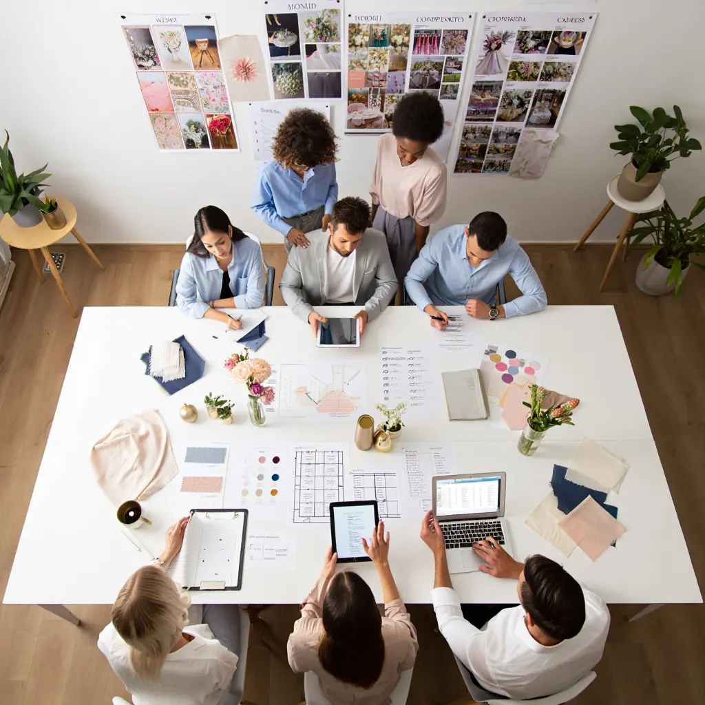 Our dedicated event planning team at work